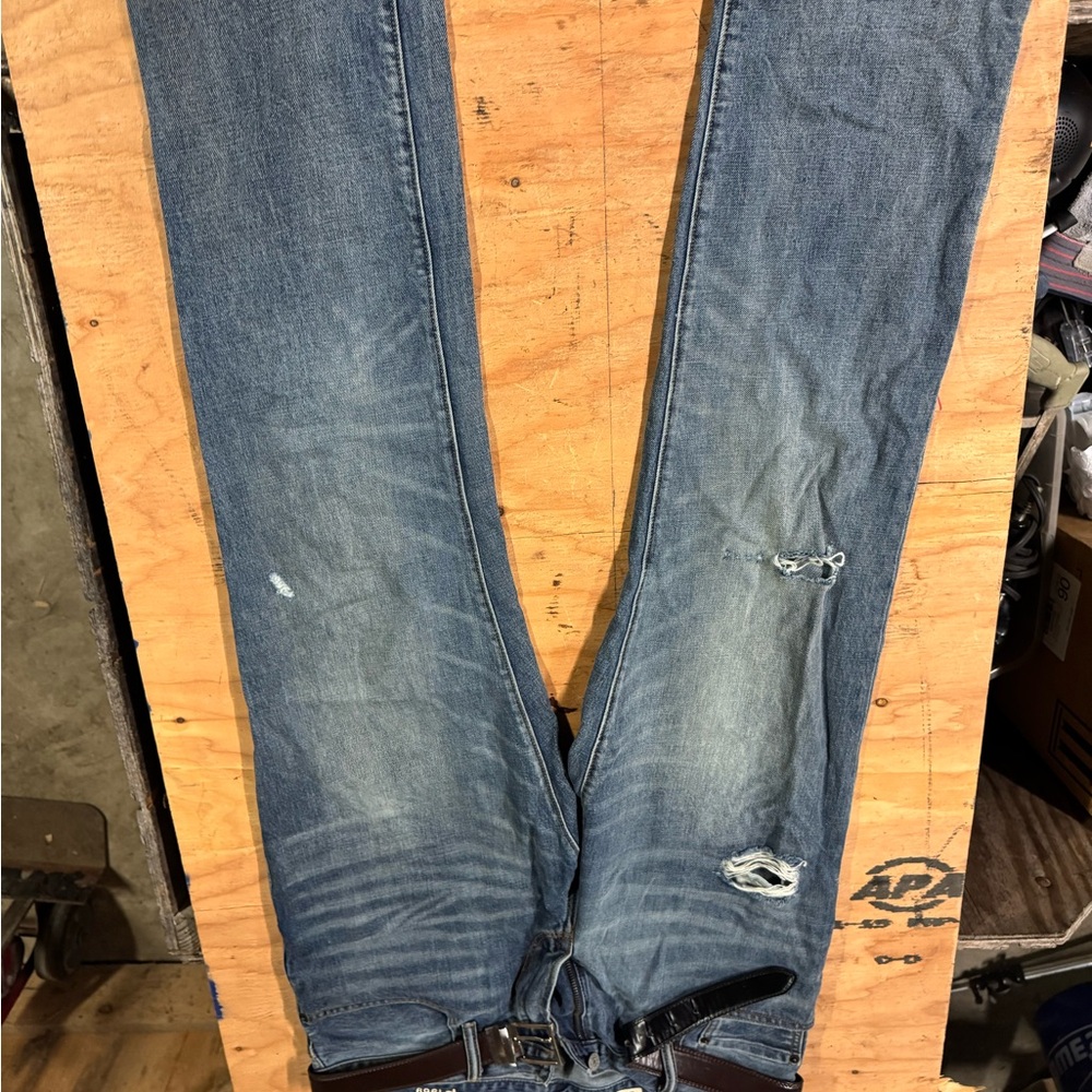 GAP Blue Skinny Jeans with Faded Wash